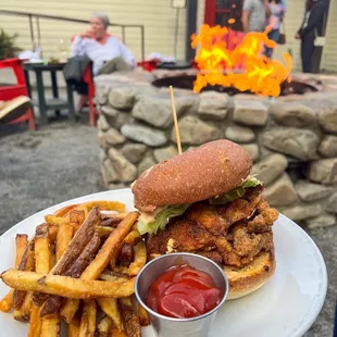 Cajun chicken sandwich