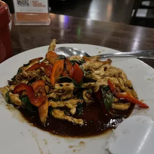45. Mint Leaves Basil and Chili (Pad Ka Pow)