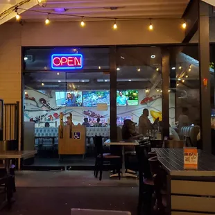 Patio area and entrance