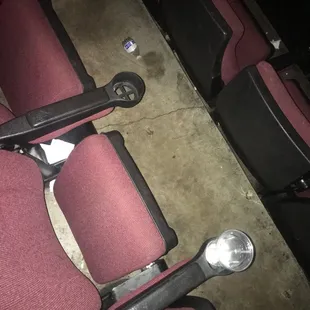 Garbage everywhere !!! Mold in bathroom and on movie poster.