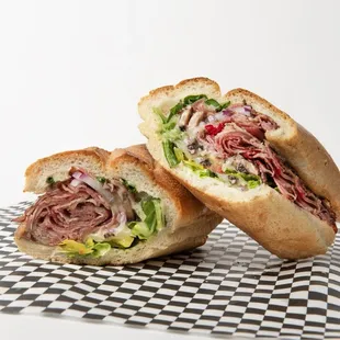 Pastrami supreme sandwich on french roll