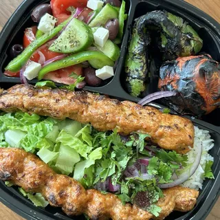 Chicken Lule Kabob Plate