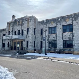 The exterior building