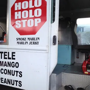 the inside of a truck