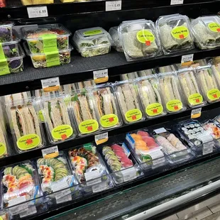 a variety of sandwiches