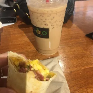 Turkey Bacon Breakfast Burrito