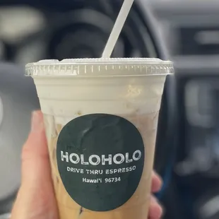 Cold brewed shot of vanilla, and Mac nut cold foam