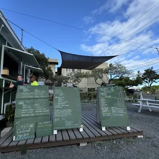 outside