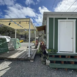 outside
