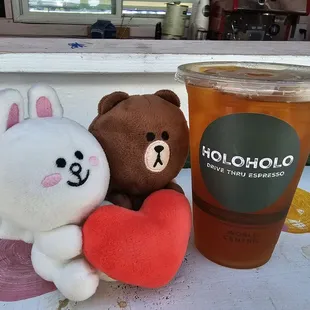 Mango Peach iced tea... refreshing!