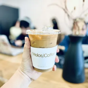 Iced holos latte