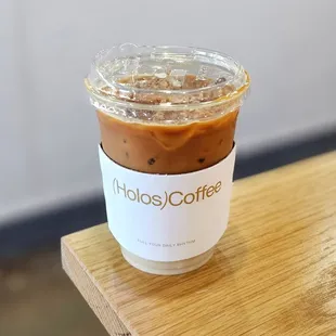 Holos Latte - earl grey, oat milk, honey and espresso