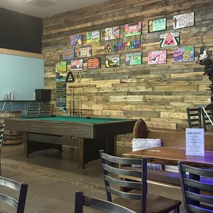 They got a Pool Table now