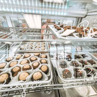 a variety of baked goods