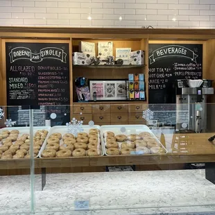 Menu + Tons of glazed