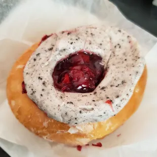 Black forest oreo donut