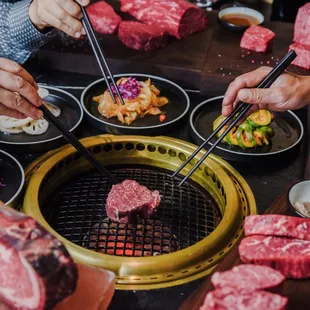 Dry Aged &amp; Wagyu Dancing On Grill