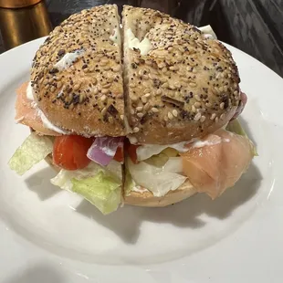 a bagel sandwich