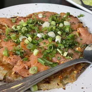 Smoked Salmon Pan Cake