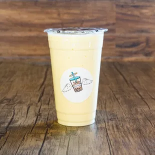 Orange milk smoothie. A sweet and sour treat!