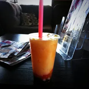 Strawberry Peach Mango Slush