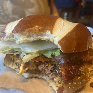 Make your own with pretzel bun