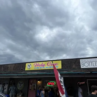 outside