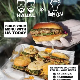 BEST HALAL LAMB BURGER &amp; LAMB SLIDERS - 100% HALAL FOOD BY HOLY COW BURGERS