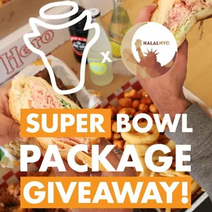 NYC'S BEST HALAL SUPER BOWL PACKAGE GIVEAWAY!