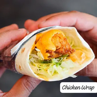 BEST CHICKEN WRAP 100% HALAL BY HOLY COW BURGERS, NYC