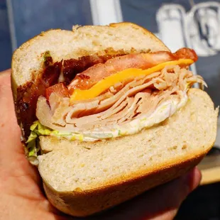 SMOKED CHICKEN BREAST &amp; BEEF BACON SANDWICH AWESOMELY DELICIOUS!