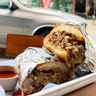 BEST HALAL NYC CHEESESTEAK 100% PURE HALAL BY HOLY COW BURGERS