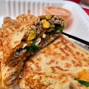 Breakfast crepe