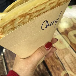 I can't recall what I ordered but it was soooo good!! (Spinach and cheese)