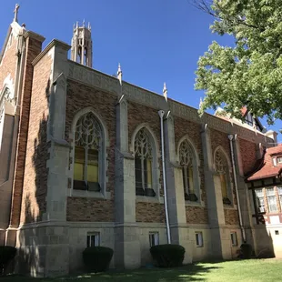 the front of the church
