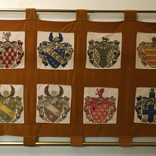 coat of arms on a wall