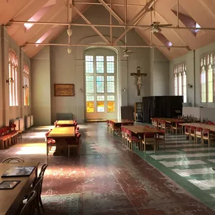 the interior of a church