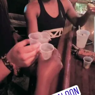 Tequila shots!