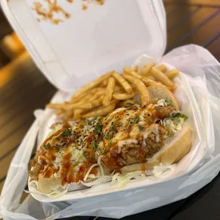 Spicy chicken sandwich combo