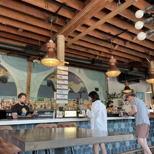 The bar, fun place to look around and vibe