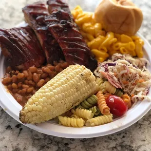 Bbq Dinner plate.