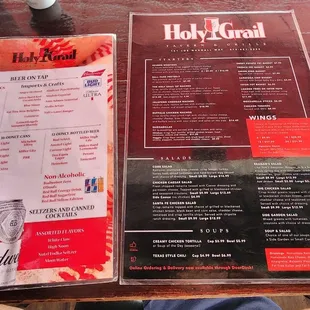 the menu