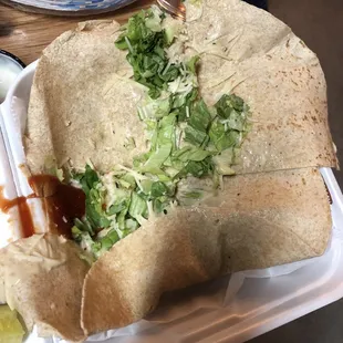 Chicken Caesar Wrap just missing one thing...chicken