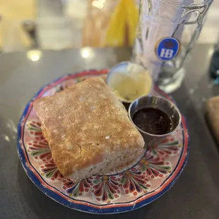 Biscuit and apple butter