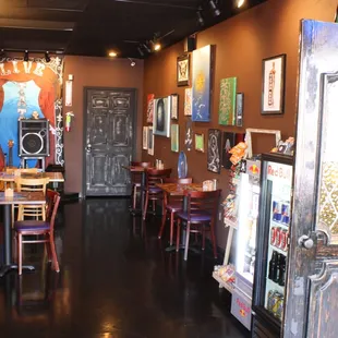 the interior of the restaurant