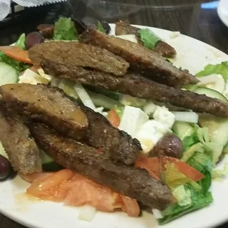 Large Greek Salad with Gyro Meat
