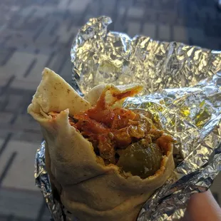 Chicken shawarma wrap