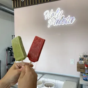 Matcha horchatta and STRAWBERRY BASIL