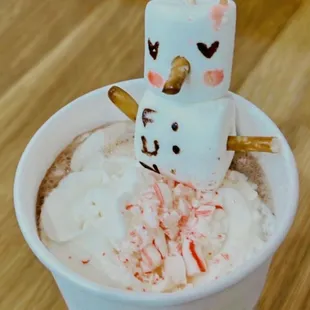 Actual snowman.  &quot;FUN?&quot;