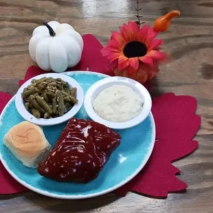 Meatloaf w/ two sides &amp; a roll  $12.99